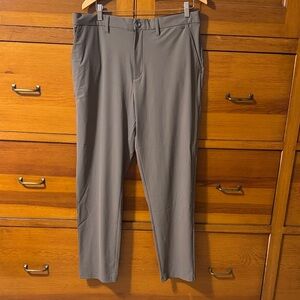 Vuori Men's Cocoa Fleet Chinos. Athletic Slim Fit. 36” Waist, 30” Length.